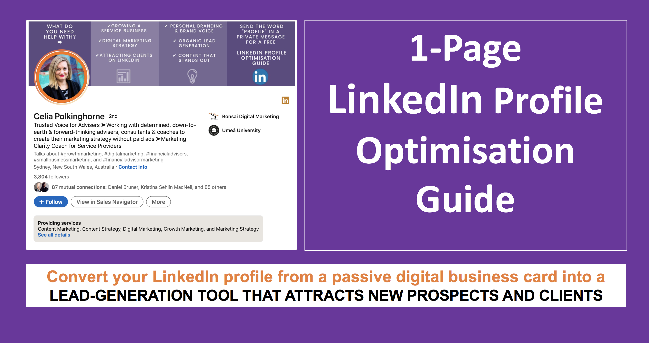 1-Page LinkedIn Profile Optimisation Guide